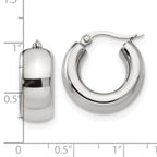 FJC Finejewelers Stainless Steel Polished Hoop Earrings 21 x 21 mm