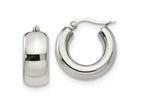 FJC Finejewelers Stainless Steel Polished Hoop Earrings 21 x 21 mm