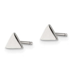 FJC Finejewelers Stainless Steel Button Polished Triangle Post Earrings 4 x 4 mm