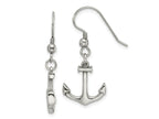 FJC Finejewelers Stainless Steel Polished Anchor Dangle Shepherd Hook Earrings 32 x 14 mm