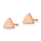 FJC Finejewelers Stainless Steel Button Polished Rose IP-plated Triangle Post Earrings 5 x 6 mm