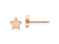 FJC Finejewelers Stainless Steel Button Polished Rose IP-plated Star Post Earrings 7 x 7 mm