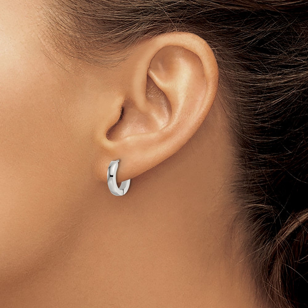 FJC Finejewelers Stainless Steel Polished 2.2mm Hinged Hoop Earrings 13 mm x 13 mm