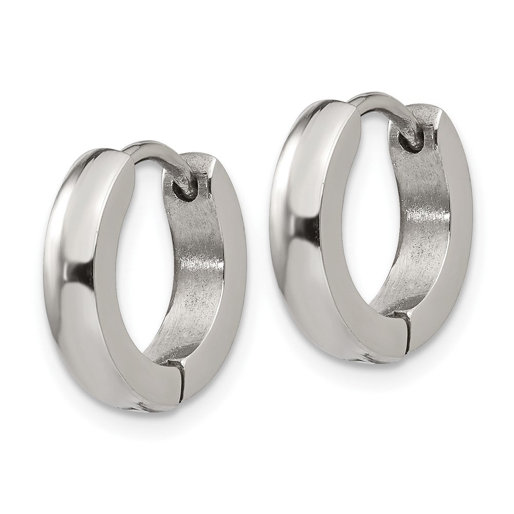 FJC Finejewelers Stainless Steel Polished 3mm Hinged Hoop Earrings 13 mm x 13 mm