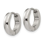 FJC Finejewelers Stainless Steel Polished 3mm Hinged Hoop Earrings 13 mm x 13 mm
