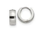 FJC Finejewelers Stainless Steel Polished 5mm Hinged Hoop Earrings 13 mm x 13 mm