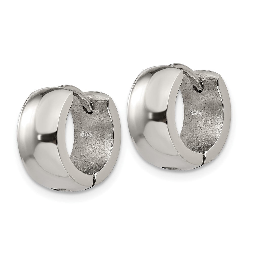 FJC Finejewelers Stainless Steel Polished 6mm Hinged Hoop Earrings 13 mm x 13 mm