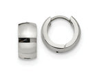 FJC Finejewelers Stainless Steel Polished 6mm Hinged Hoop Earrings 13 mm x 13 mm