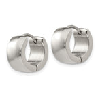 FJC Finejewelers Stainless Steel Polished 7mm Hinged Hoop Earrings 13 mm x 13 mm