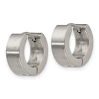 FJC Finejewelers Stainless Steel Brushed and Polished 5mn Hinged Hoop Earrings 13 x 13 mm