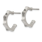 FJC Finejewelers Stainless Steel Polished Post Hoop Earrings 15 x 17 mm