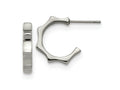 FJC Finejewelers Stainless Steel Polished Post Hoop Earrings 15 x 17 mm