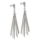 FJC Finejewelers Stainless Steel Polished Multi Bar Front and Back Post Dangle Earrings 72 x 9 mm
