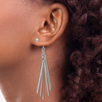 FJC Finejewelers Stainless Steel Polished Multi Bar Front and Back Post Dangle Earrings 72 x 9 mm
