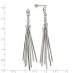 FJC Finejewelers Stainless Steel Polished Multi Bar Front and Back Post Dangle Earrings 72 x 9 mm