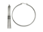 FJC Finejewelers Stainless Steel Polished Wire Hoop Earrings 55 x 53 mm