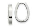 FJC Finejewelers Stainless Steel Polished 4mm Hinged Hoop Earrings 22 mm x 26 mm