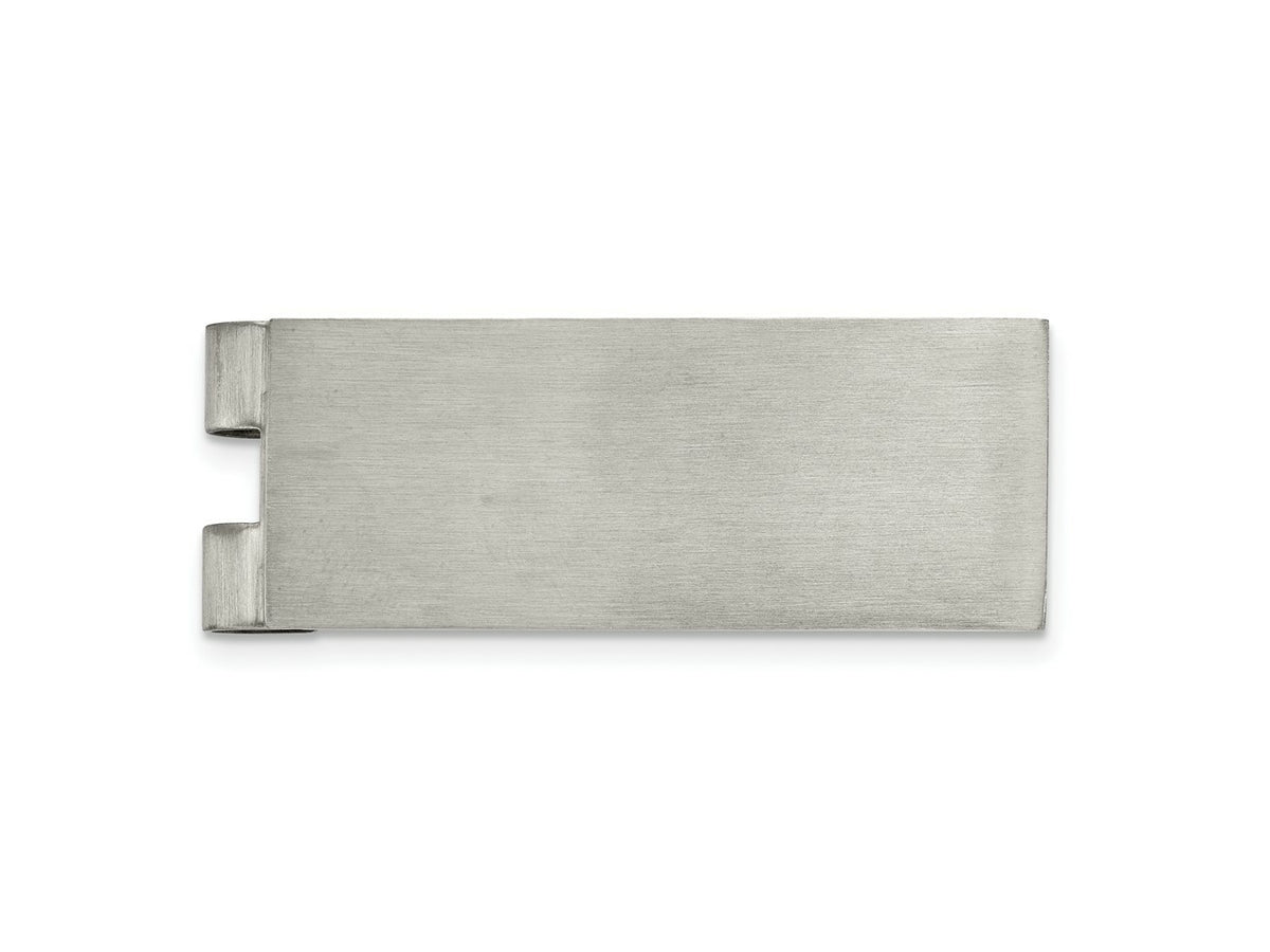 FJC Finejewelers Stainless Steel Brushed Money Clip 54 x 20 mm