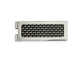 FJC Finejewelers Stainless Steel Polished with Black Carbon Fiber Inlay Money Clip 53 x 20 mm