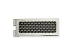 FJC Finejewelers Stainless Steel Polished with Black Carbon Fiber Inlay Money Clip 53 x 20 mm