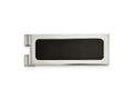 FJC Finejewelers Stainless Steel Polished with Black Agate Inlay Money Clip 54 x 20 mm