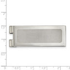 FJC Finejewelers Stainless Steel Polished Laser Cut Center Money Clip 54 x 20 mm