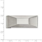 FJC Finejewelers Stainless Steel Brushed and Polished Money Clip 50 x 19 mm