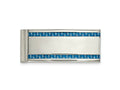 FJC Finejewelers Stainless Steel Polished Blue Carbon Fiber Inlay Money Clip 53 x 22 mm