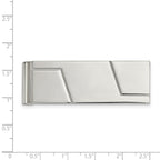 FJC Finejewelers Stainless Steel Polished Grooved Money Clip 59 x 20 mm