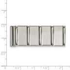 FJC Finejewelers Stainless Steel Polished and Brushed Money Clip 52 x 19 mm