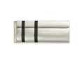 FJC Finejewelers Stainless Steel Polished Black Carbon Fiber Inlay Money Clip 55 x 21 mm