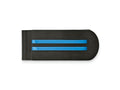 FJC Finejewelers Stainless Steel Brushed and Polished Black/Blue IP-plated Money Clip 50 x 19 mm