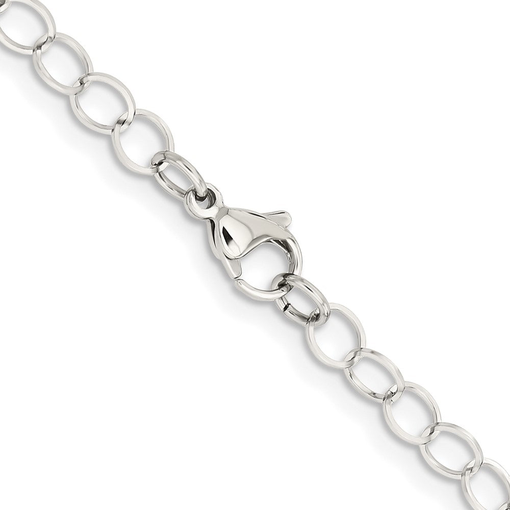 FJC Finejewelers Stainless Steel Other Chain Polished Circle Link 22in Necklace 22 Inches x 6 mm
