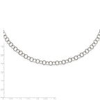 FJC Finejewelers Stainless Steel Other Chain Polished Circle Link 22in Necklace 22 Inches x 6 mm