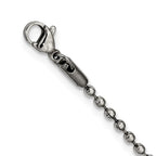FJC Finejewelers Stainless Steel and Textured 2 Piece Cross Dog Tag 24in Necklace 24 Inches x 25 mm