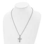 FJC Finejewelers Stainless Steel Polished Cross 22in Necklace 22 Inches x 22 mm