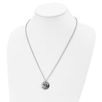 FJC Finejewelers Stainless Steel Cable and Enameled Bumble Bee BRAVE Necklace 22 Inches x 22.07 mm