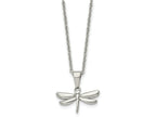 FJC Finejewelers Stainless Steel Cable Polished Dragonfly 22in Necklace 22 Inches x 22.25 mm