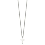 FJC Finejewelers Stainless Steel Polished Cross 18in Necklace 18 Inches x 10 mm