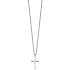 FJC Finejewelers Stainless Steel Cable Cross Necklace 18 Inches x 13 mm
