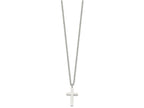 FJC Finejewelers Stainless Steel Cable Cross Necklace 18 Inches x 13 mm