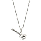 FJC Finejewelers Stainless Steel Polished with Enamel Guitar Necklace 24 Inches x 18.46 mm