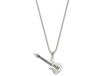 FJC Finejewelers Stainless Steel Polished with Enamel Guitar Necklace 24 Inches x 18.46 mm