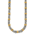 FJC Finejewelers Stainless Steel Fancy Polished Yellow IP-plated Necklace 24 Inches x 8.5 mm