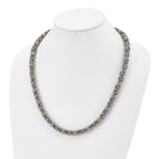 FJC Finejewelers Stainless Steel Fancy Polished Yellow IP-plated Necklace 24 Inches x 8.5 mm