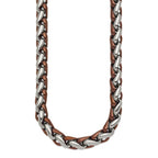 FJC Finejewelers Stainless Steel Open Link Polished Brown IP-plated Necklace 24 Inches x 10.78 mm