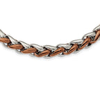 FJC Finejewelers Stainless Steel Open Link Polished Brown IP-plated Necklace 24 Inches x 10.78 mm