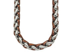 FJC Finejewelers Stainless Steel Open Link Polished Brown IP-plated Necklace 24 Inches x 10.78 mm