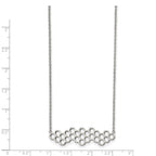 FJC Finejewelers Stainless Steel Fancy Honeycomb Necklace 19 Inches x 11.39 mm
