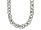 FJC Finejewelers Stainless Steel Polished and Textured Link 16.5in 2 in ext. Necklace 18.5 Inches x 11.93 mm